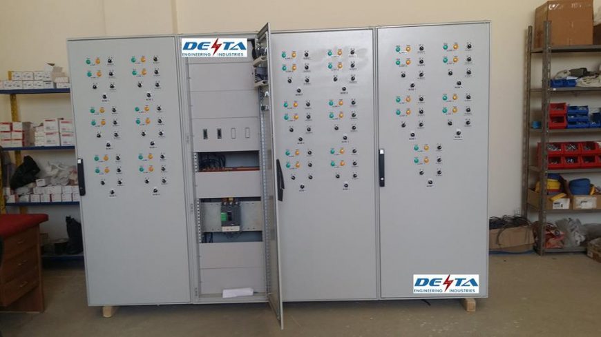 توريد وتصدير لوحات MCC Panels من شركة الدلتا للصناعات الهندسيه للوحات الكهرباء