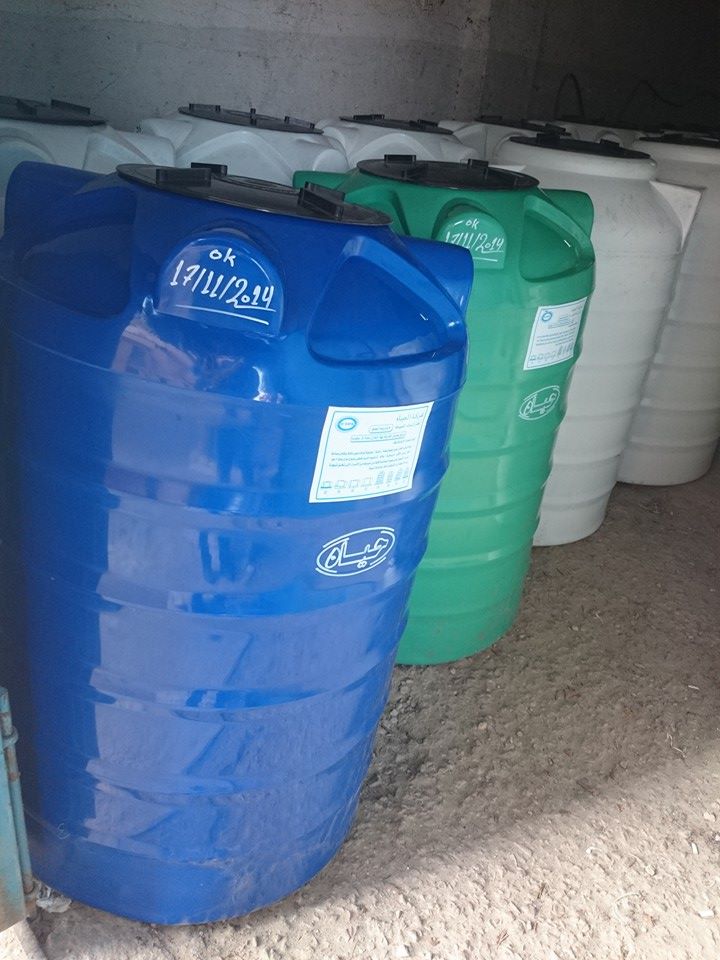 توريد خزانات المياة المصنعة من البولى اثلين النقي بسعات تبدأ من 500 لتر حتى 10000 لتر