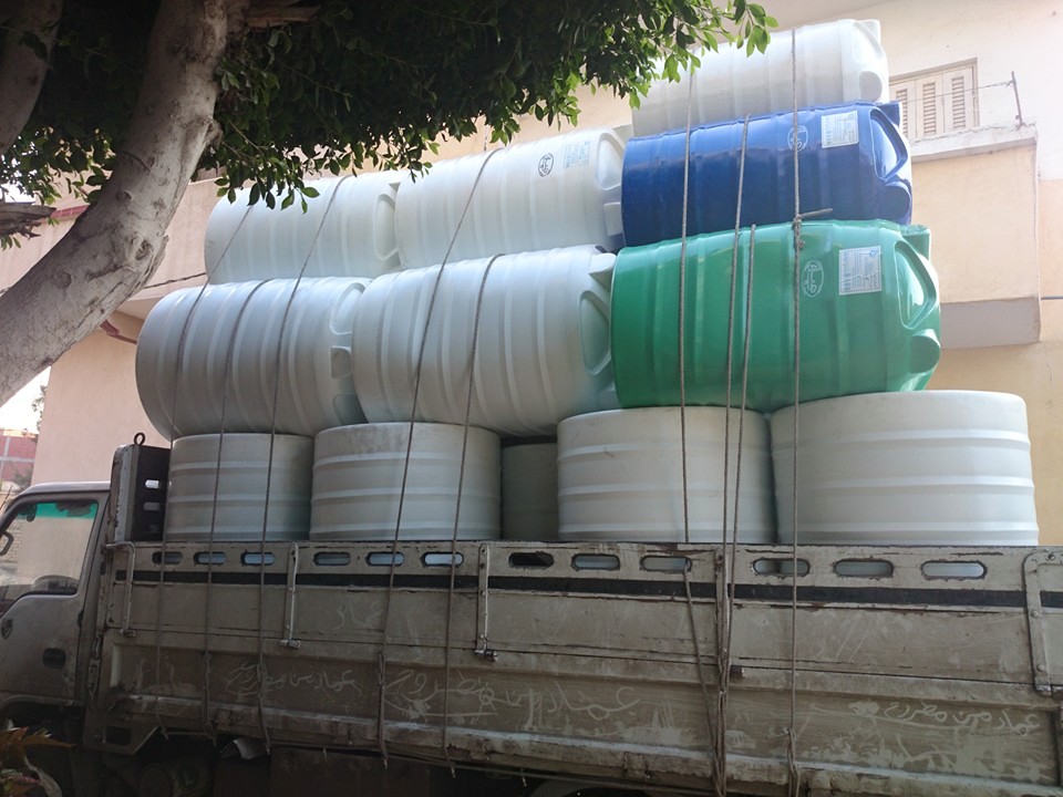 توريد خزانات المياة المصنعة من البولى اثلين النقي بسعات تبدأ من 500 لتر حتى 10000 لتر