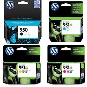 HP 950 & 951 | 4 Ink Cartridges | Black, Cyan, Magenta, Yellow