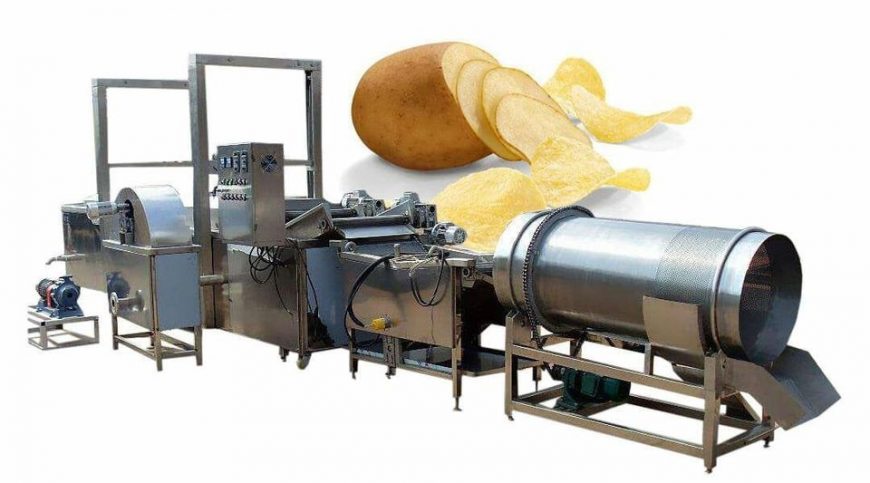 توريد خط إنتاج شيبسي البطاطس الطبيعية بطاقات إنتاجية مختلفة