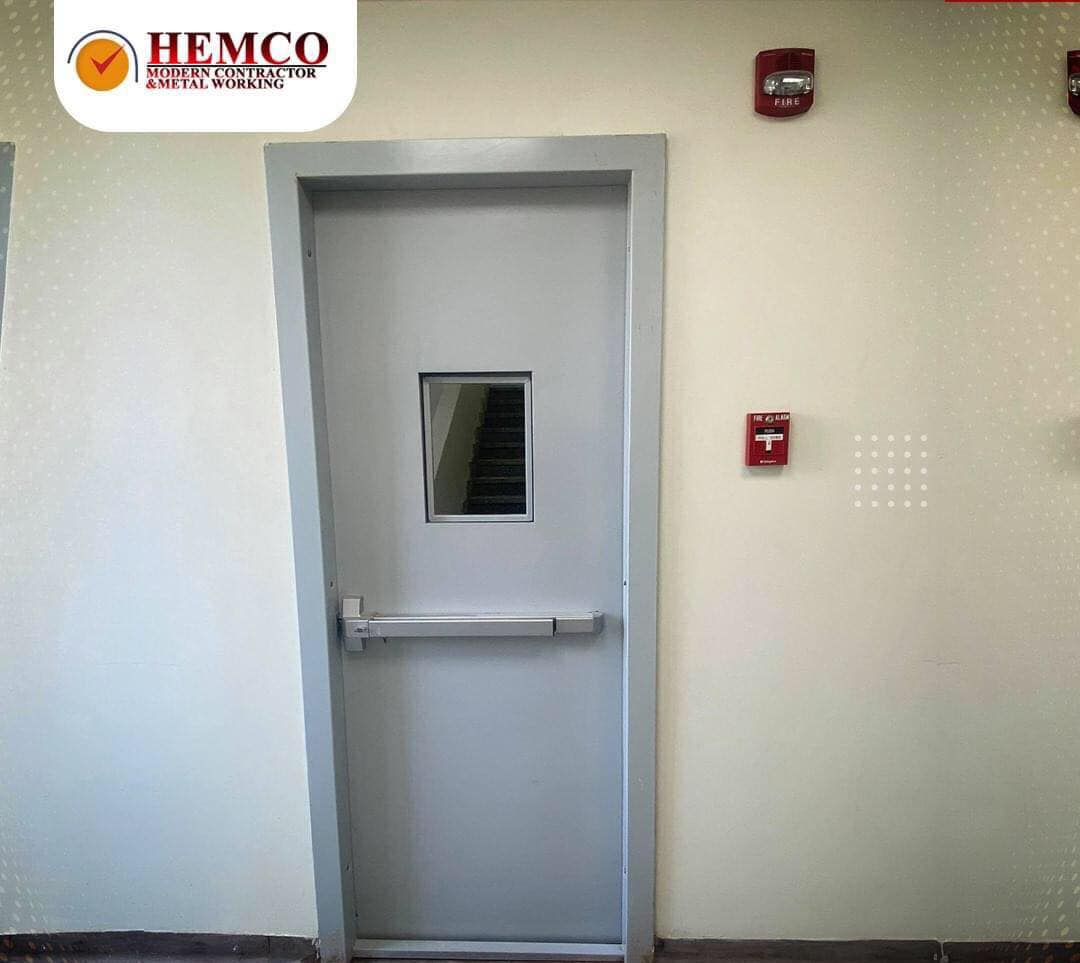 تصنيع ابواب طوارئ من مصنع هيمكو للابواب المقاومه للحريق