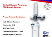 Medical Oxygen Flowmeter French Adapter