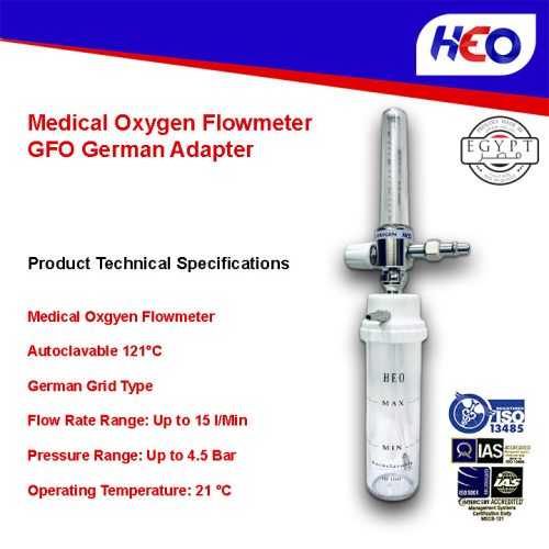 Medical Oxygen Flowmeter German Adapter