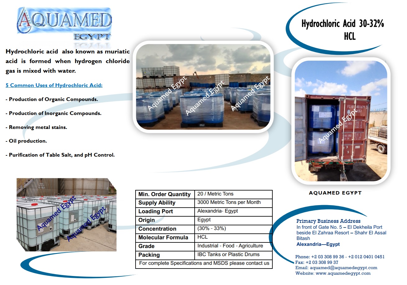 Hydrochloric Acid (HCL) 30-33%