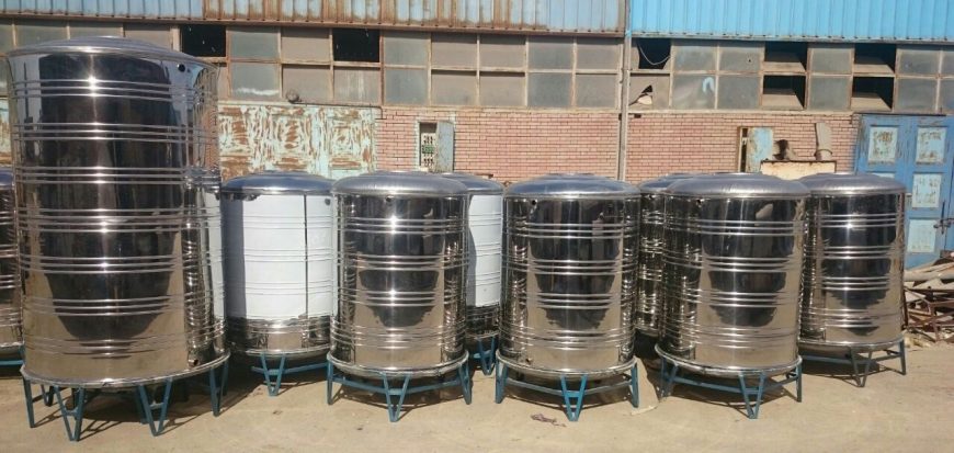 تصنيع وتوريد خزانات مياه استانلس ستيل من شركة سينا ستارز